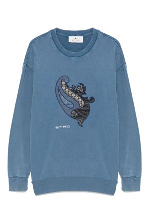 felpa in  cotone blu ETRO KIDS | GW4P40Z2906612